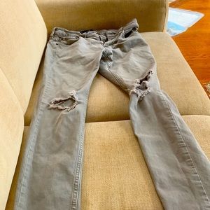 Men’s Hollister ripped skinny jeans